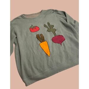 Large/extra Large Upcycled Vegetable Pullover Shirt